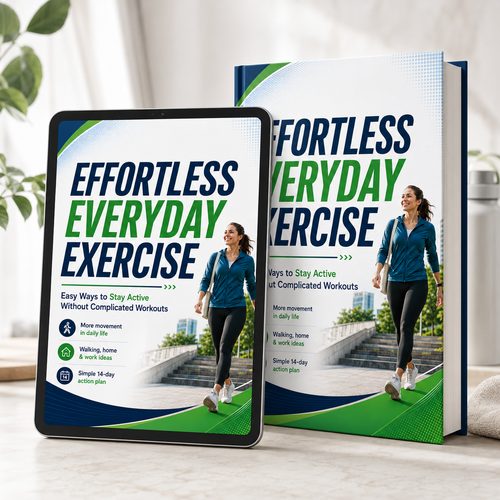 Effortless Everyday Exercise ebook and tablet mockup