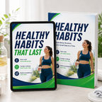 Healthy Habits That Last ebook and tablet mockup