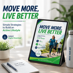 Move More Live Better digital ebook mockup without logo