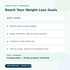 Reach Your Weight Loss Goals - what's inside the 44-page guide and workbook bundle